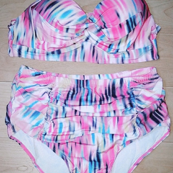 Brandless Other - Rainbow Color Two piece Bikini Swimwear Plus Size